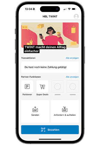 TWINT Startbild TWINT Startbild